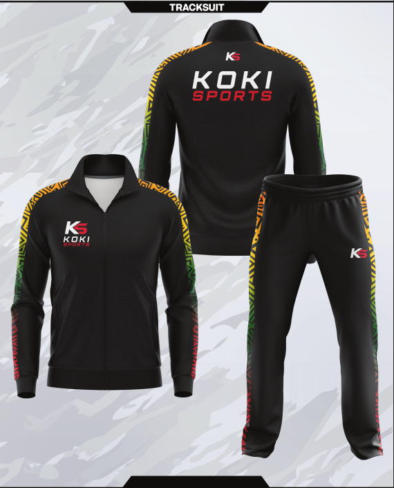 KOKI Performance Tracksuit – Black II